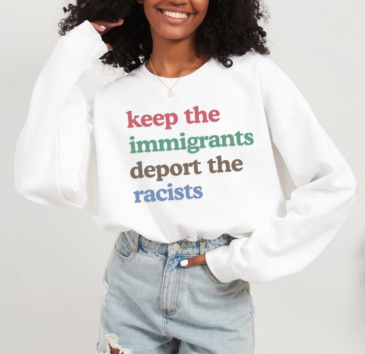 Keep The Immigrants Sweater