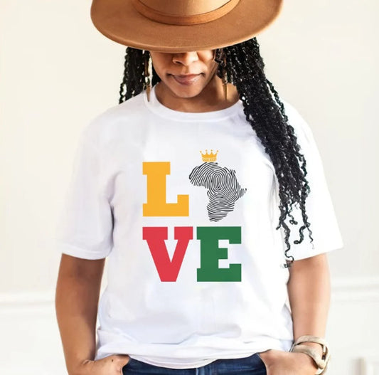 Short sleeve T-shirt Love Africa