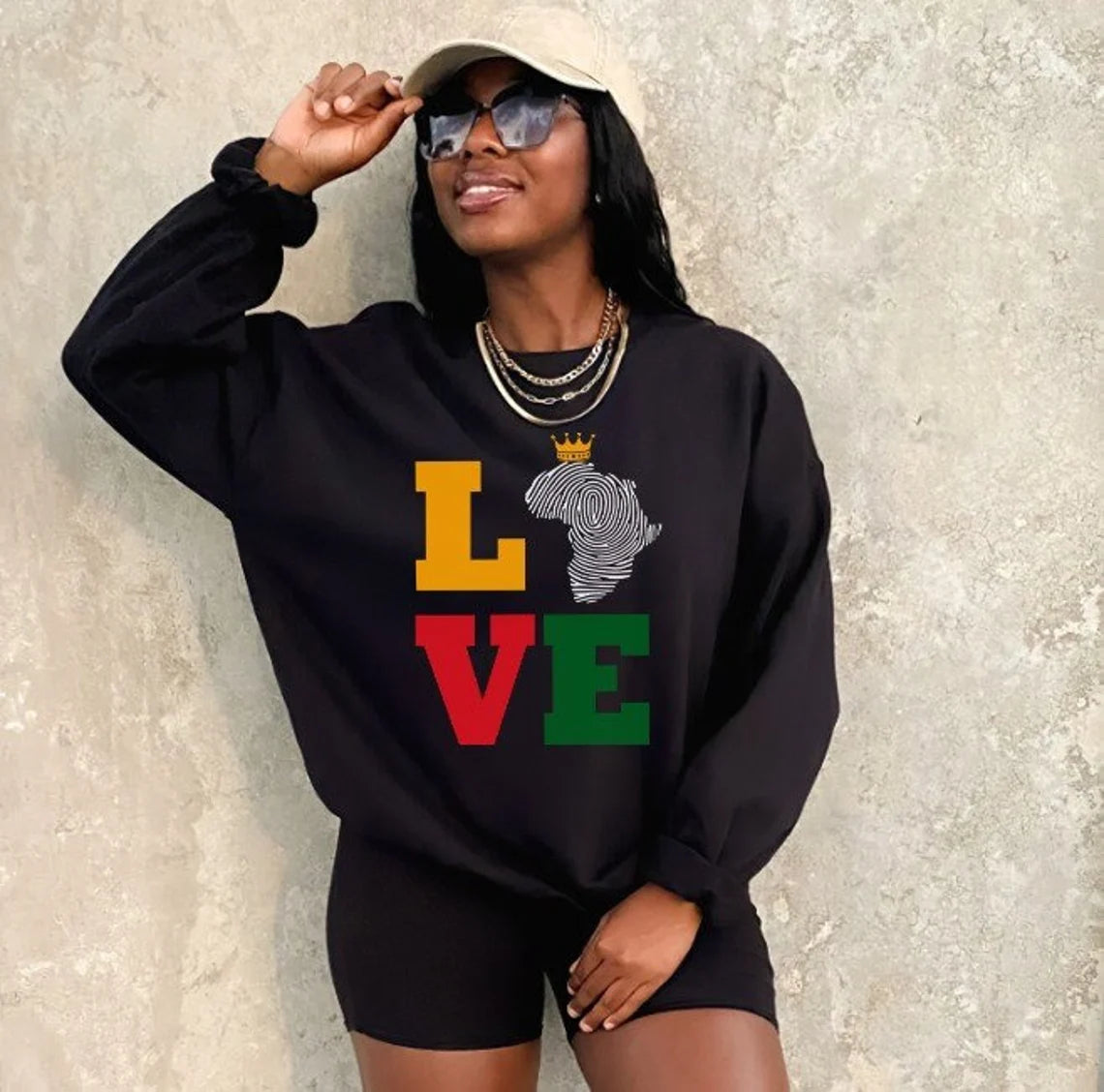 Africa Love Black History Month Sweatshirt